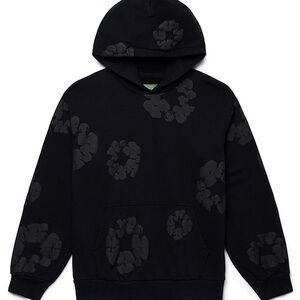 Denim Tears Cotton Wreath Hoodie Black Monochrome Size M~Sealed Bag~Brand New